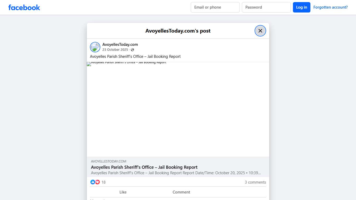 Avoyelles Parish Sheriff’s Office –... - AvoyellesToday.com Facebook