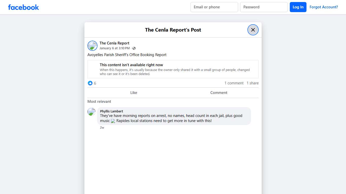 Avoyelles Parish Sheriff's Office... - The Cenla Report Facebook